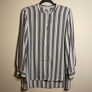 SPENSE black & white button up longsleeve